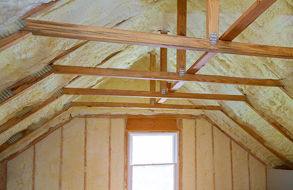 how to insulate the garage ceiling with room above